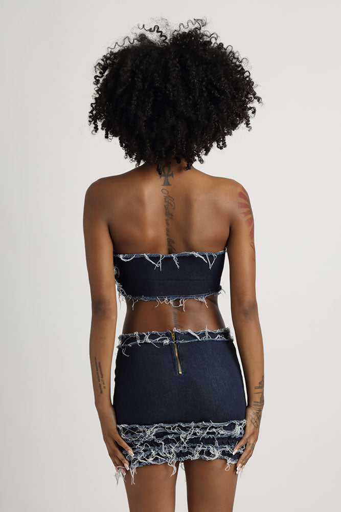 Indigogo Elo Fringe Ruffle Skirt