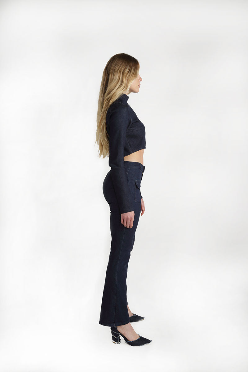 Peyton Mid Rise Front Pocket Jeans