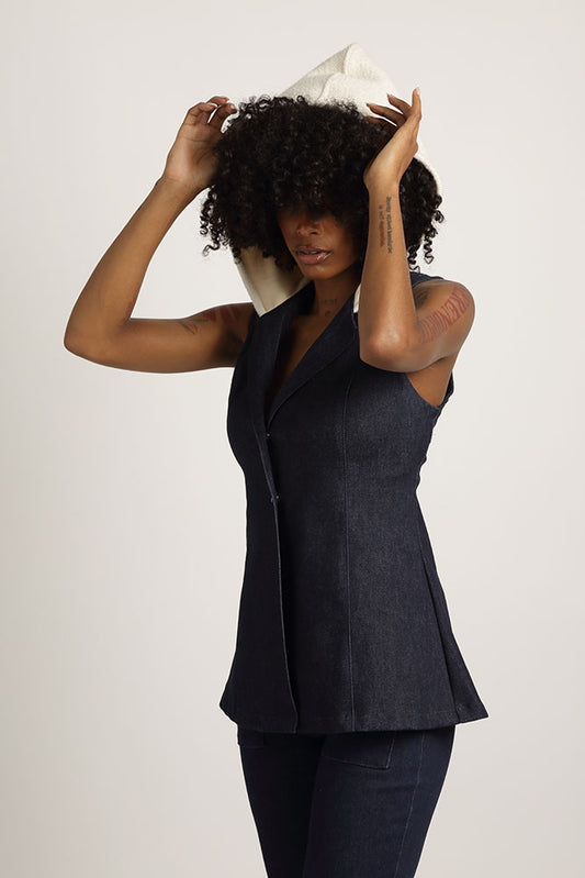 Anastasia Hooded Long Vest