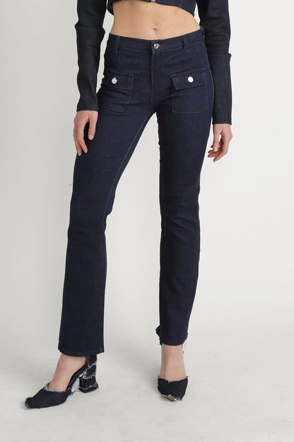 Peyton Mid Rise Front Pocket Jeans